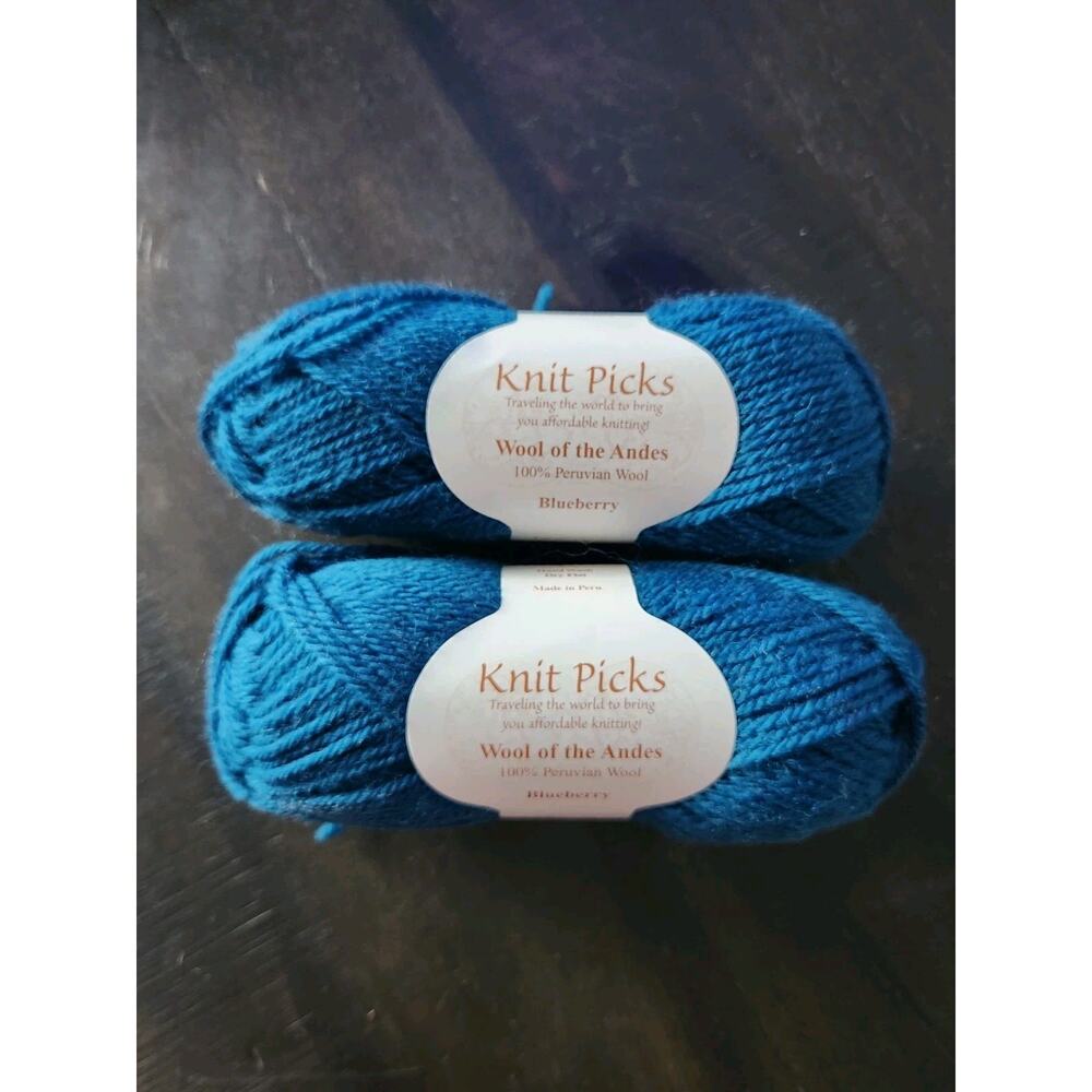 Knit Picks Yarn Bundle 7 Skeins Wool of the Andes Peruvian Wool Ocean Tone Knit - Picture 4 of 5
